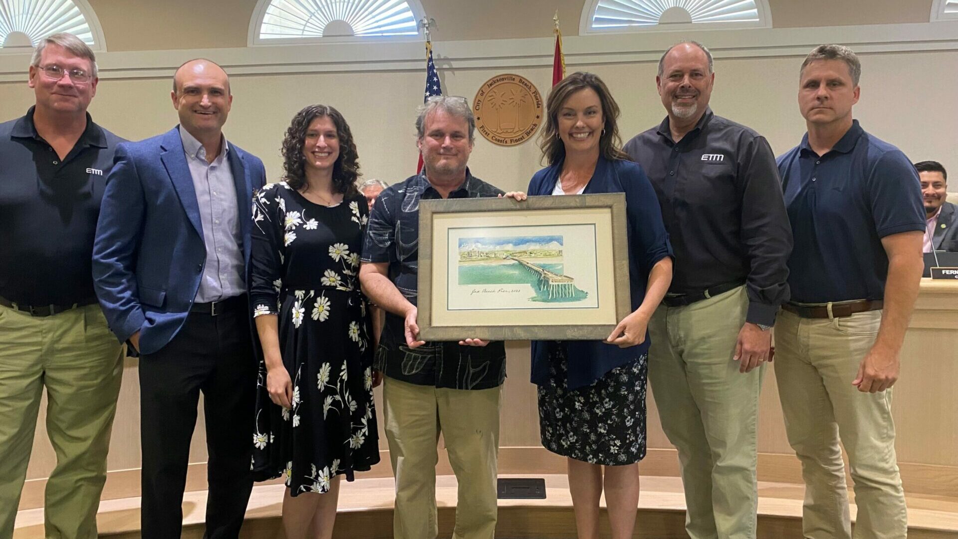 Scott Merrell Donates Paiting to City of Jacksonville Beach